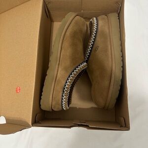 UGG Brown Suede Loafers with Plush Lining